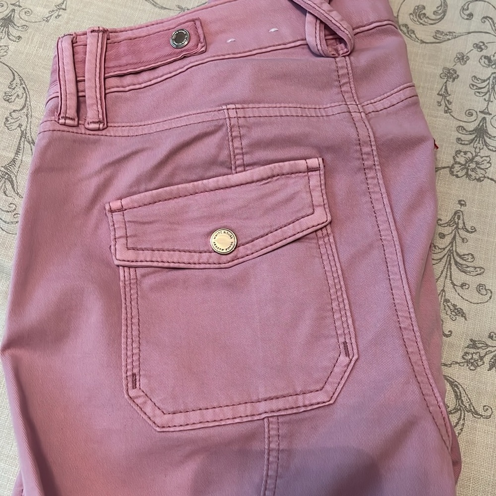 White House Black Market Pink Cropped Pants - Picture 6 of 9